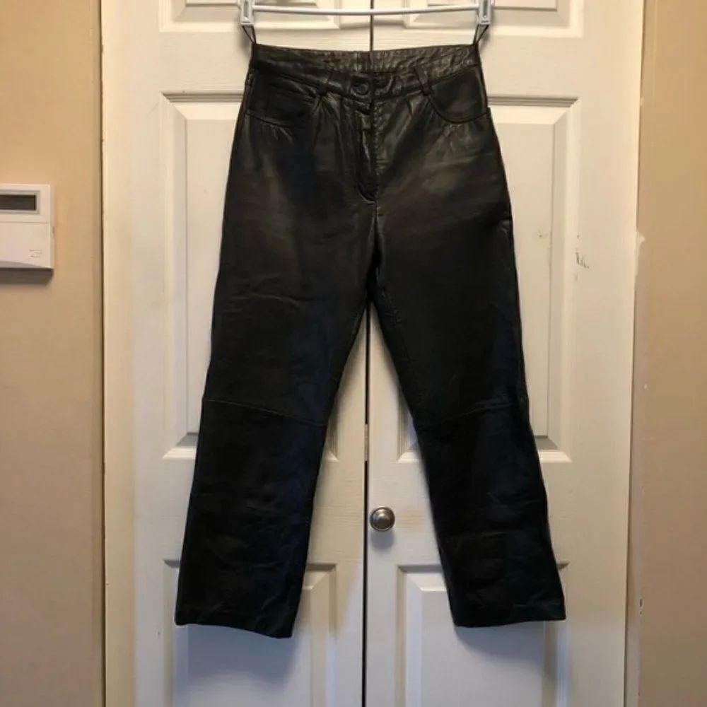 Vintage Alegre Black Leather Pants